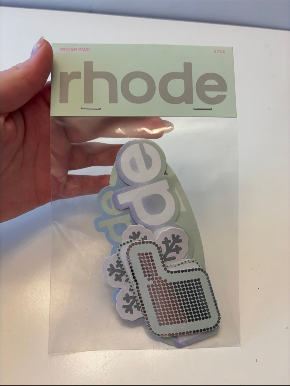 NEW sealed 5-piece of limited edition Rhode winter stickers.